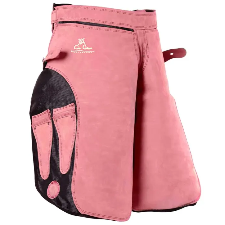Farrier Apron Con Cuero – Elite (pink / short) – Synthetic Base + Suede