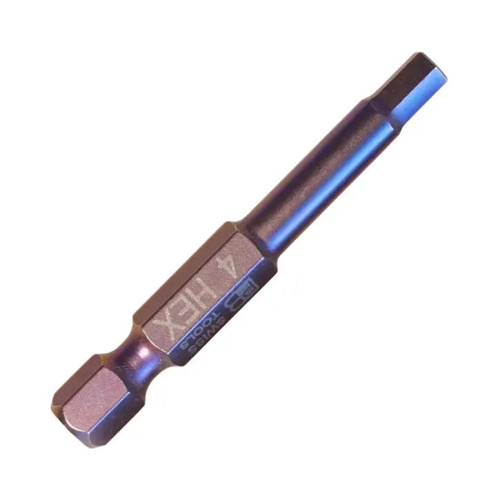 PrecisionBit for hexagon, 1/4 inch E 6.3, Hexagon: 4mm (M8)