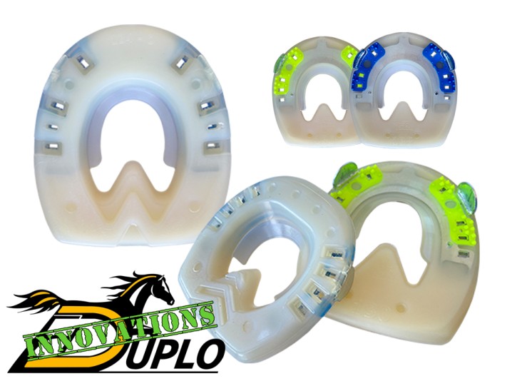 Clipped Horseshoes made of Recycled Granulate — Duplo