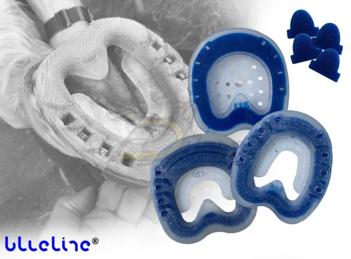 blueline® evo! Kombi-Hufbeschlag und Anschweißaufzüge - zum Kleben und Nageln
