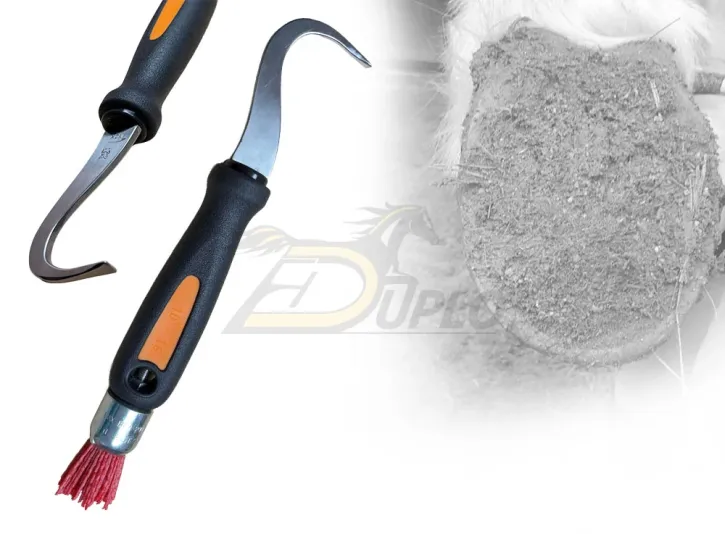 Fifpe / Triple M – Hufauskratzer aus gehärtetem Stahl mit Bürste