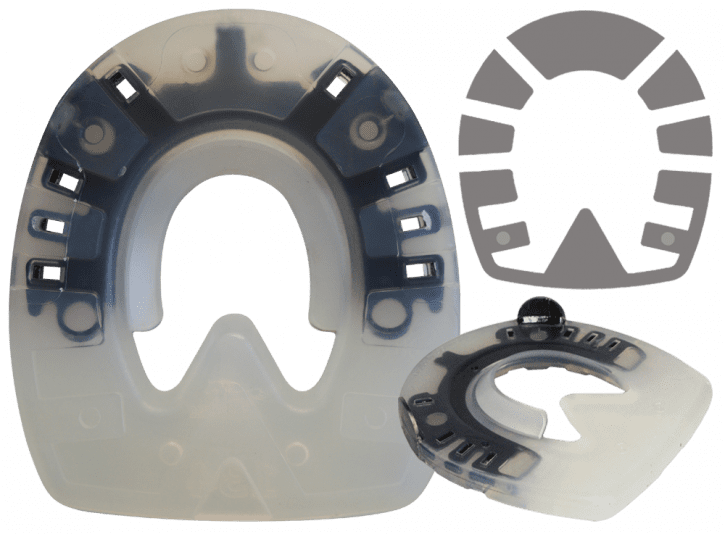 Economical Alternative Hoof Protection with Quarter Clips and Increased Profile — the "Basic" — Duplo