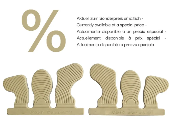 Linguette adesive Wolf Busch "powered by Duplo" (taglia 3 / luminoso / 1 paio) Linguette adesive Wolf Busch "powered by Duplo" (taglia 3 / luminoso / 1 paio)