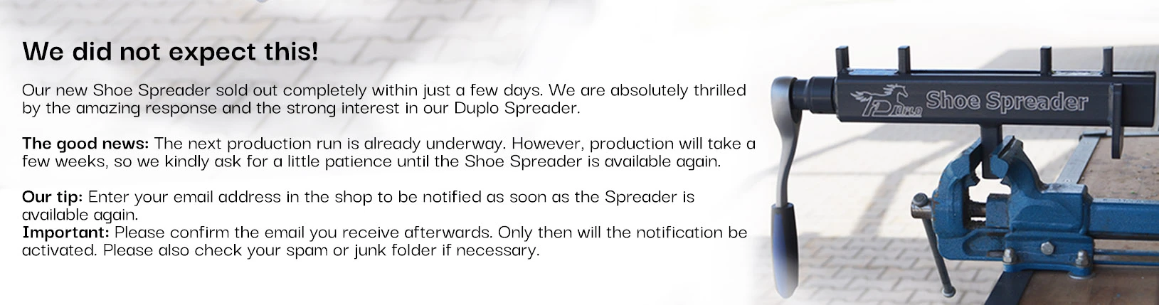 Spreader ausverkauft