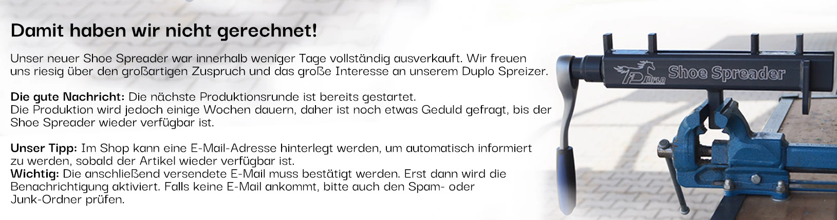 Spreader ausverkauft