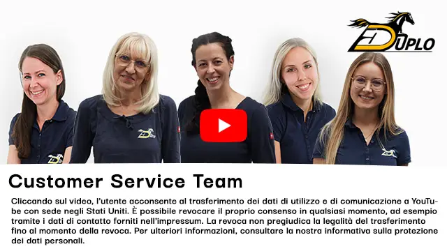 il team del servizio clienti della Duplo in Germania