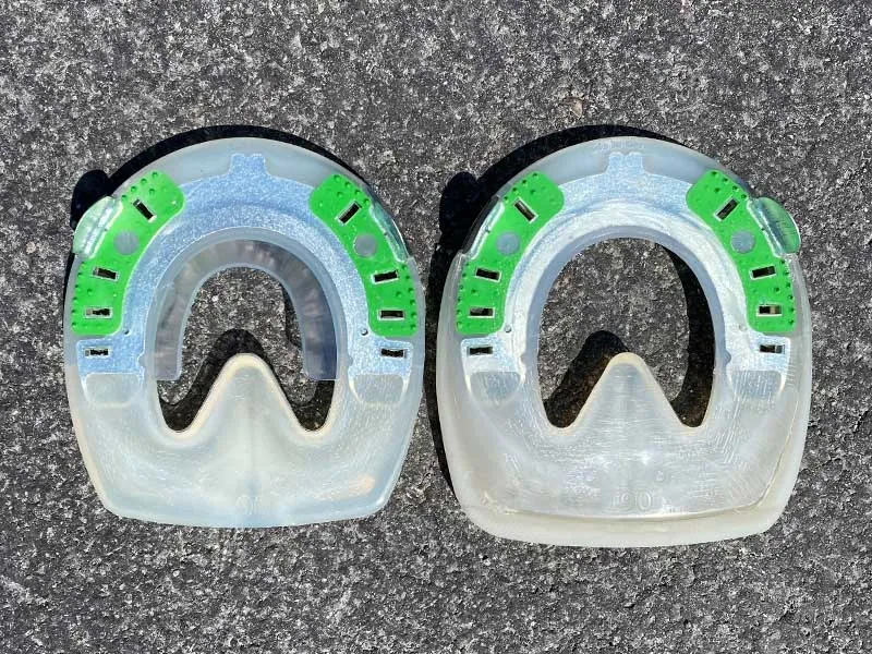 modified draft horse shoe - widened laterally and extended in the heel area