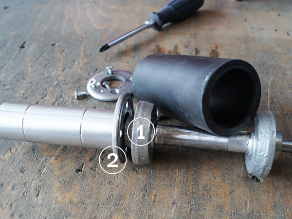 Close-up of the Hoof Buffer showing the sealing edge and flange.