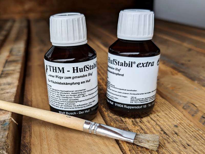 HufStabil and HufStabil Extra with a matching brush for application.