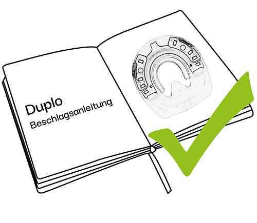 Notice: Only use Duplo Horseshoes if you have the necessary knowledge regarding their correct application.