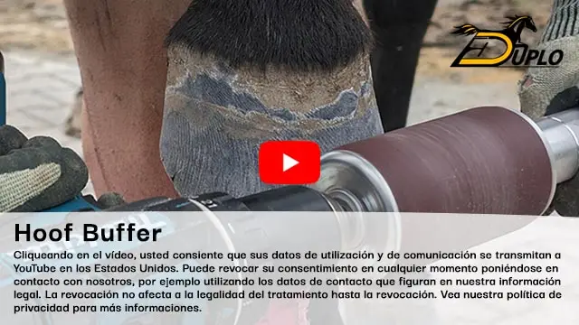 Video: Cambiar la cinta lijadora del pulidor hinchable (Hoof buffer)