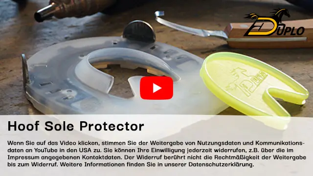 den Sohlenbereich im Hufeisen schließen