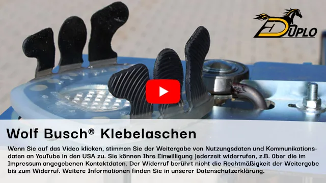 Video: Klebebeschlag mit den Wolf Busch® Klebelaschen und einem zehenoffenen Kunststoffbeschlag als Grundplatte
