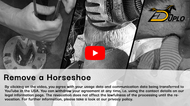 Video on how to remove a horseshoe