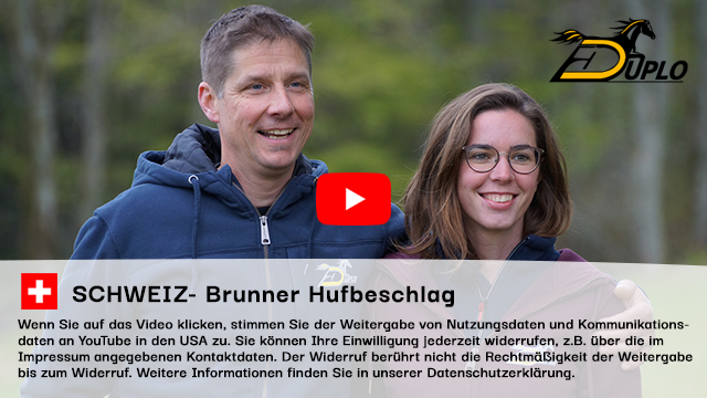 Patrik Brunner und Linda Amacher von Brunner Hufbeschlag