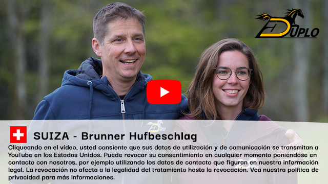Patrik Brunner y Linda Amacher de Brunner Hufbeschlag