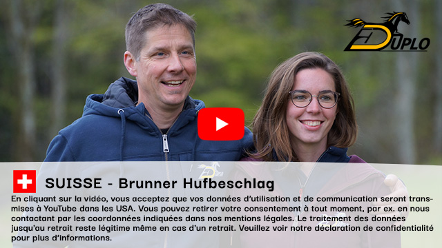 Patrik Brunner et Linda Amacher de Brunner Hufbeschlag