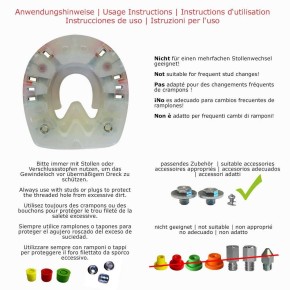 Duplo HDS Clipped and Threaded (Extra / round / 174mm / M10) (no multiple stud change - we are ready to consult you)
