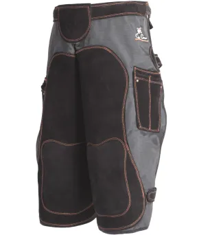 Grembiule da maniscalco Con Cuero – Alex (nero/lungo) – base sintetica + pelle scamosciata