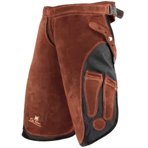 Delantal de herrador Con Cuero – Elite (marrón / corto) – Base sintética + ante