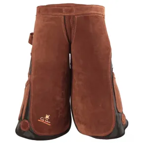 Delantal de herrador Con Cuero – Elite (marrón / corto) – Base sintética + ante