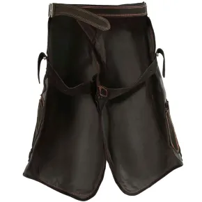 Tablier de maréchal-ferrant Con Cuero – Olympic (noir / court) – base synthétique + cuir suédé