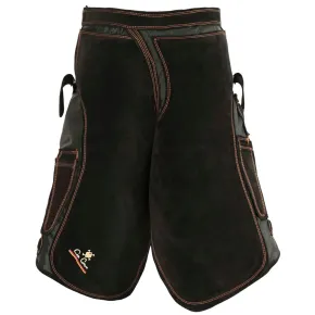 Tablier de maréchal-ferrant Con Cuero – Olympic (noir / court) – base synthétique + cuir suédé