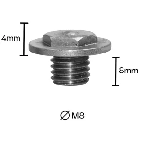 Gleitschutz-Stollen 4mm (M8) mit Bund